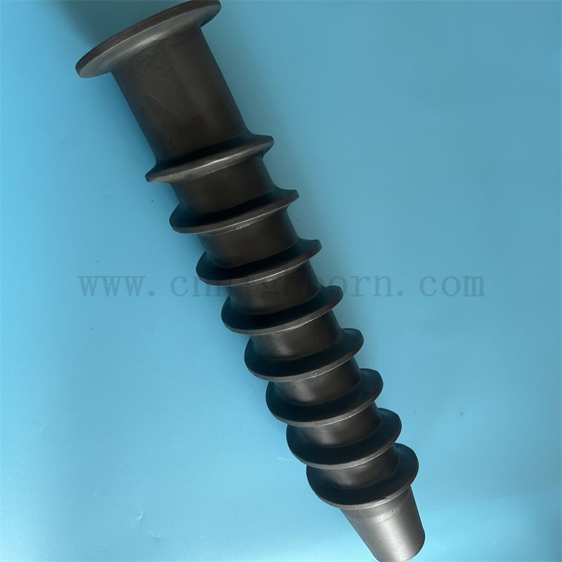 Коррозионная стойкость RBSIC Керамическая резьбовая трубка Сисие Сисие Сиси Сиси Кремниевая карбида трубы