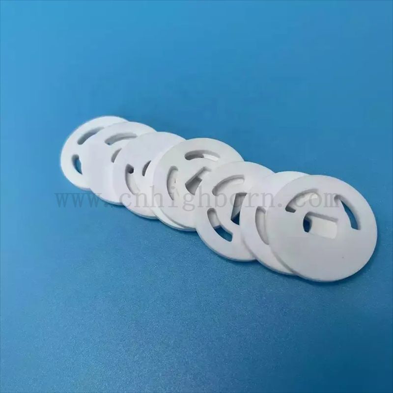 Износостойкий керамический изоляционный диск из круглой пластины из глинозема Ал2О3