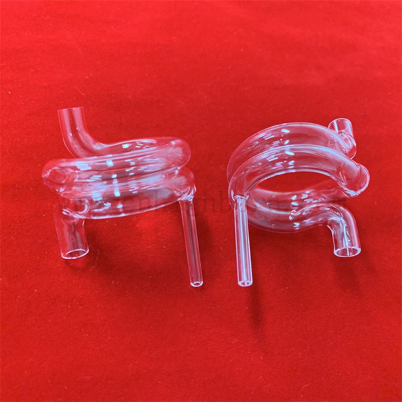 Настраиваемая прозрачная кварцевая спиральная трубка из слитого сливочной стеклянной трубы кремнезема