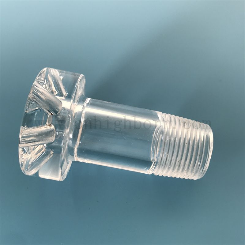 Индивидуальная стеклянная посуда прозрачная коррозионная коррозионная хрустальная кварцевая трубка