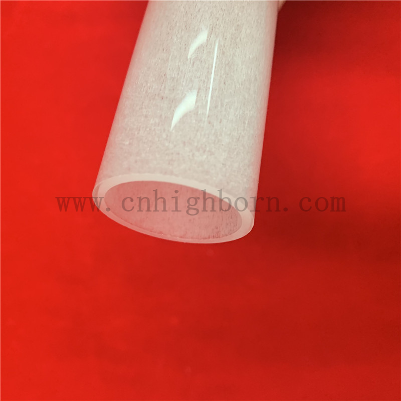 Круглое дно нагревать молочные непрозрачные кремничные стеклянные трубы 