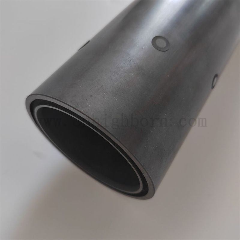 Индивидуальные высокотемпературные кремниевые карбид Ceramic Tube Dust Accessories для промышленной печи