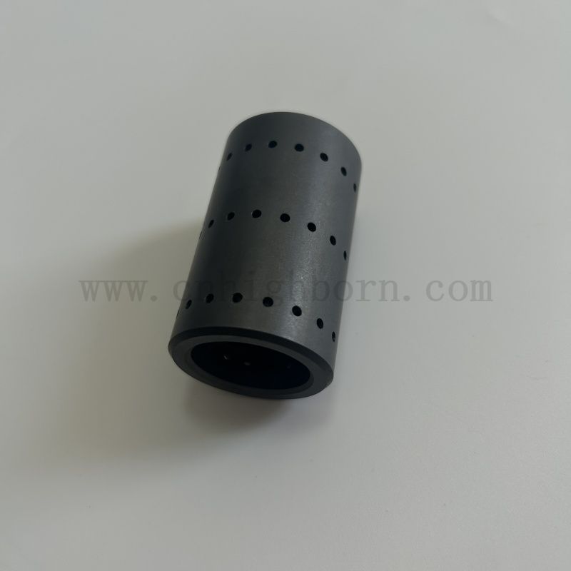 Индивидуальные керамические трубки SIC керамической трубки с отверстиями с отверстиями
