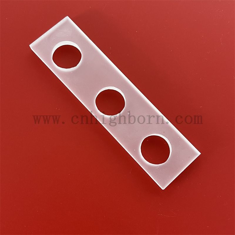 Теплостойкий прямоугольный стеклянный стеклянный лист из отверстия