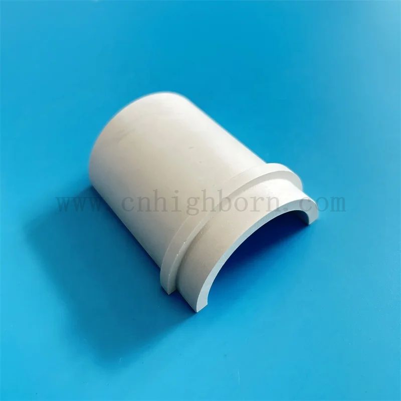 Изолятор бор нитрид нерегулярная часть Высокая теплопроводность BN Ceramic Half Tube/Tipe