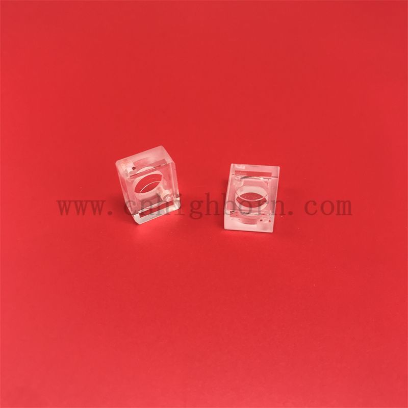 Лабораторные исследования Quartz Instruments Полумикрометровый флуорометр УФ-кварцевый стеклянный кювета