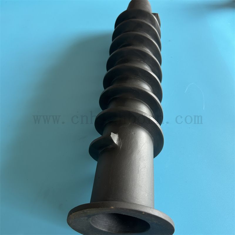 Коррозионная стойкость RBSIC Керамическая резьбовая трубка Сисие Сисие Сиси Сиси Кремниевая карбида трубы