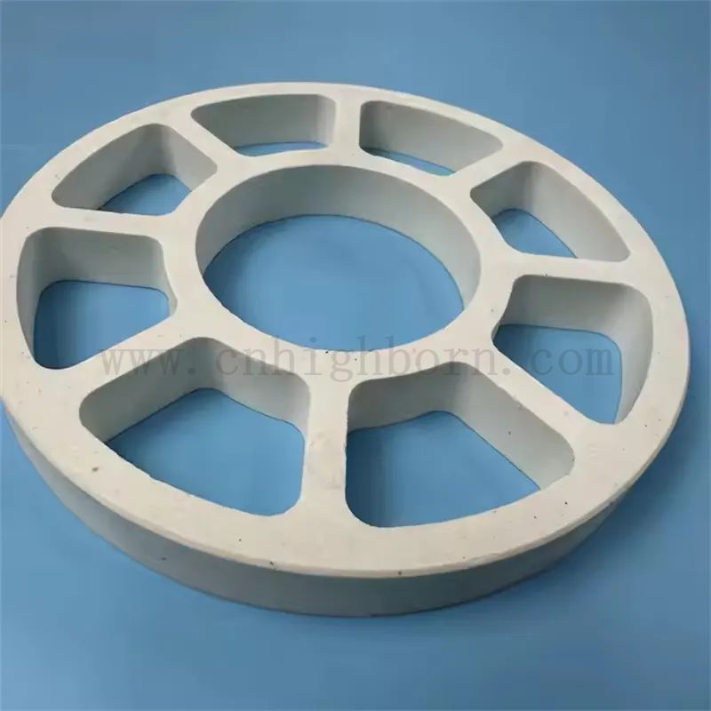 Рефрактерные белые кордиеритовые детали керамическое кольцо для печи