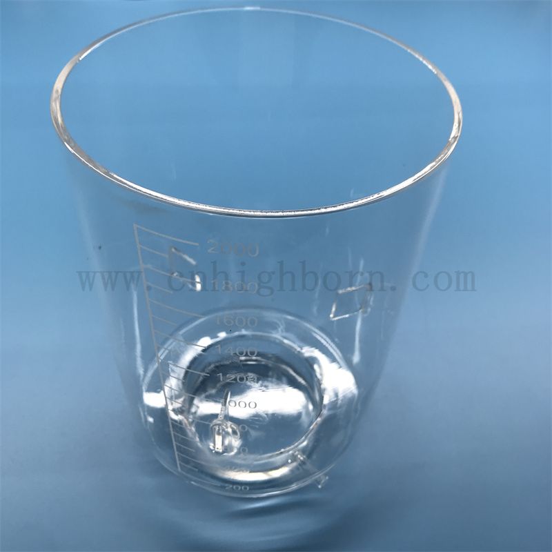  Индивидуальная формовая теплостойкость Прозрачный кремный кварцевый сосуд