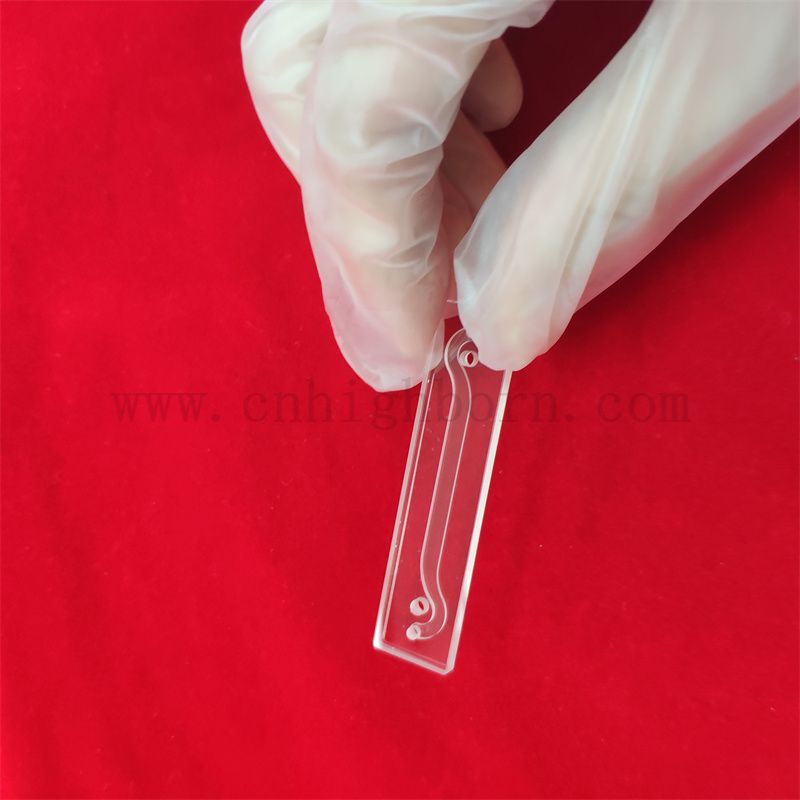 Высокая точная флуоресцентная чистая кварцевая стеклянная кювета для лабораторной посуды