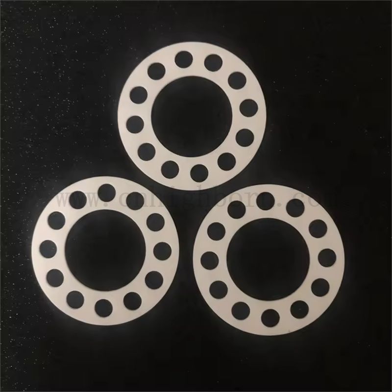  Высокая температура износостойкая 99% Al2O3 Пластин ароматический керамический диск с отверстиями с отверстиями