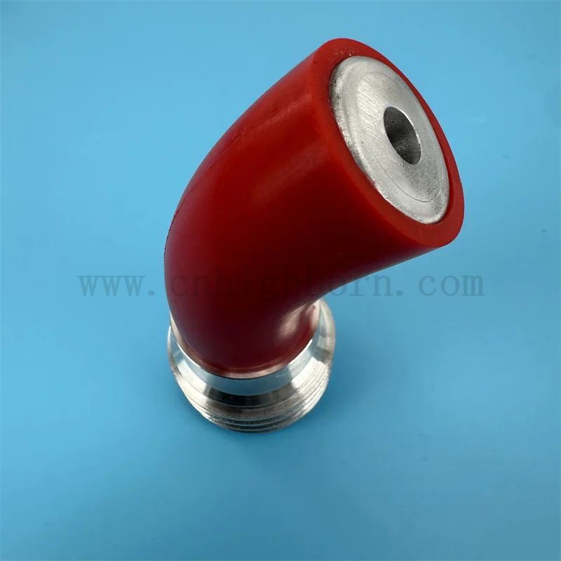 Высокая твердость, температура B4C, изогнутая на 45 градусов керамическая насадка Вентури из карбида бора для пескоструйной обработки