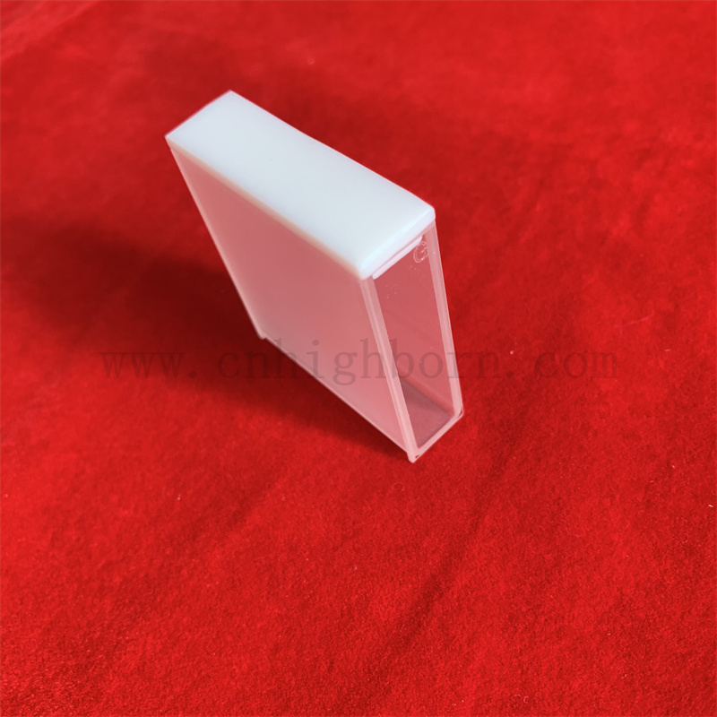 Стандартная стеклянная ячейка со спектрофотометром Кварцевой стеклянной кюветы для лаборатории для лаборатории