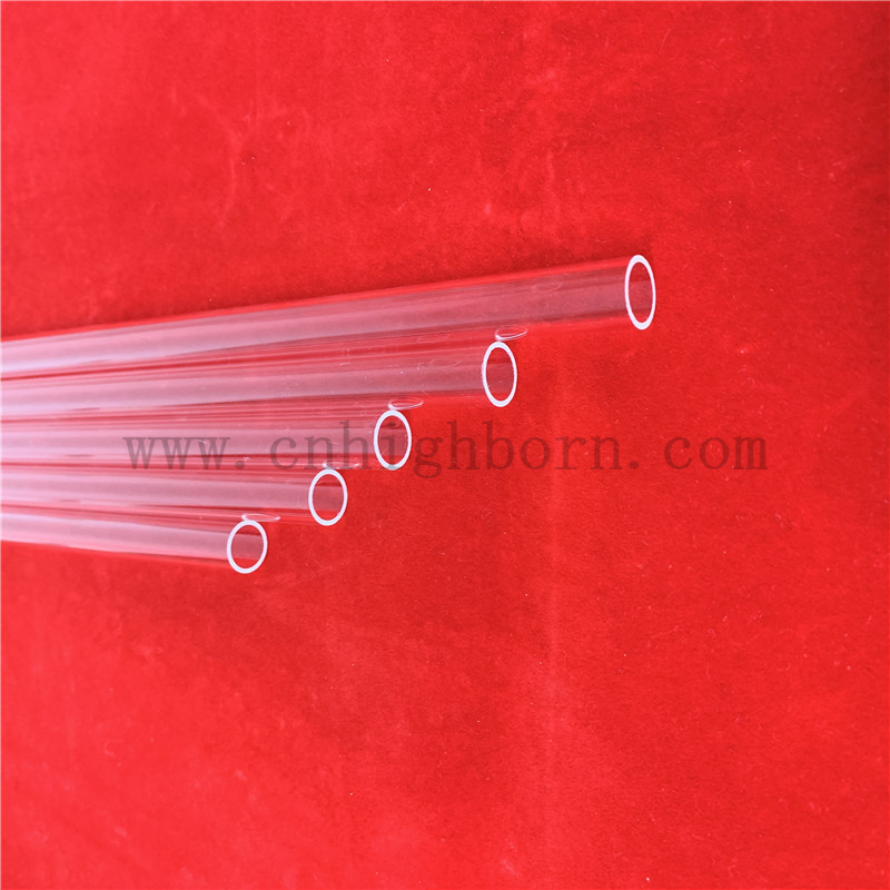Прозрачный размер прозрачного размера Quartz Стеклянные стеклянные трубки