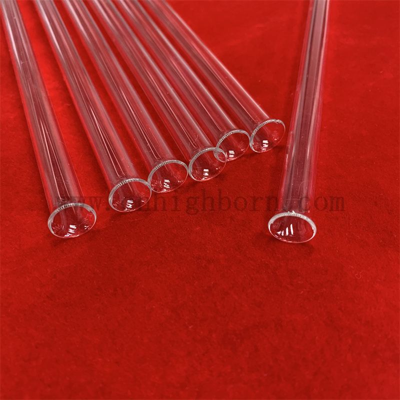 Прозрачная стеклянная трубка из плавленого стекла 