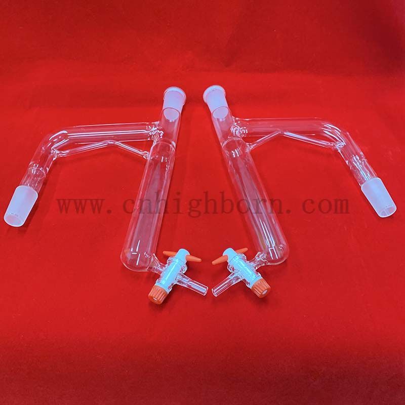 Прозрачная индивидуальная форма с плавленого кварцевого стеклянного лабораторного инструмента