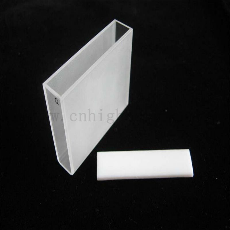 Лабораторная кварцевая кювета оптическая клетка с крышкой lodibond крупномасштабной стеклянной кюветы клетки колориметра