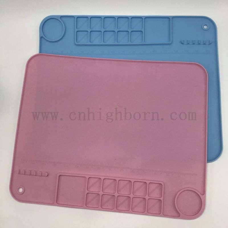 Детские DIY граффити -падки портативный силиконовый резиновый лист 