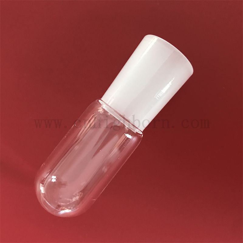 Теплостойкость прозрачная индивидуальная пробирка из кварцевого кремничного стекла с круглым дном и замороженным ртом