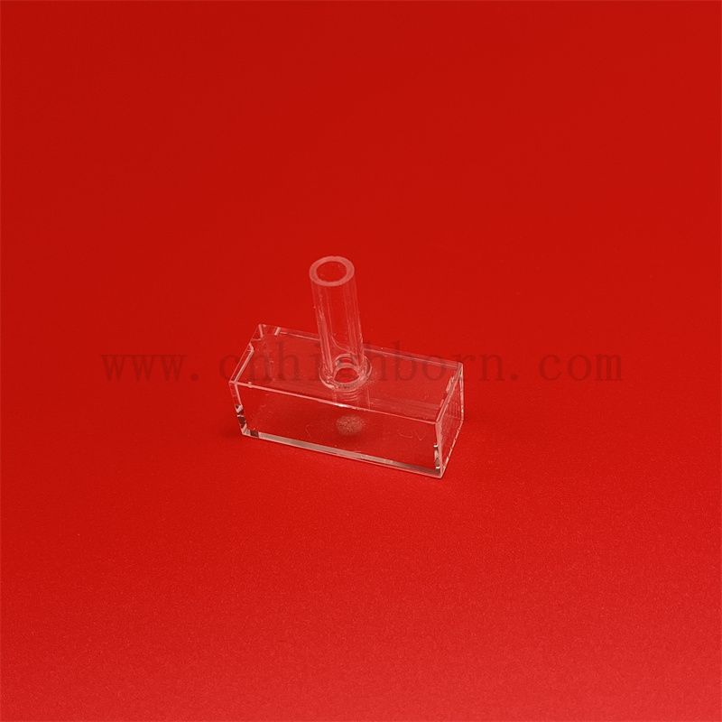 Лабораторные стеклянные полупроводниковые чистые кварцевые стеклянные кювета
