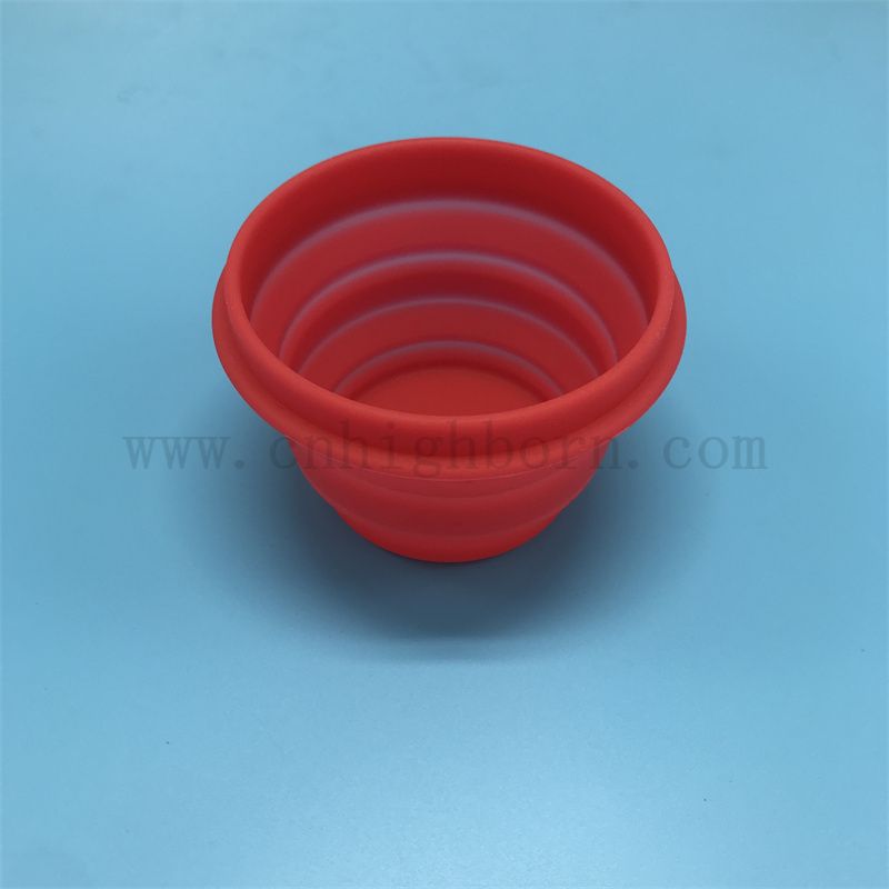 Индивидуальный пищевой класс Портативный силиконовый резиновый складной чаша для питомца контейнер для кормления питомника.