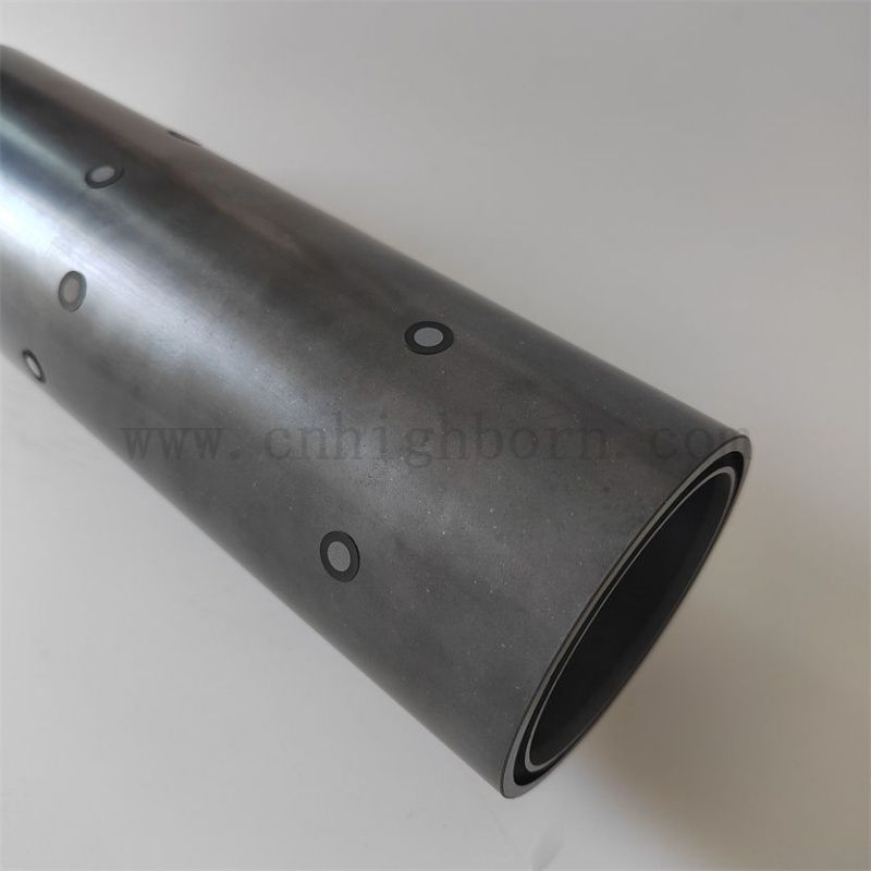 Индивидуальные высокотемпературные кремниевые карбид Ceramic Tube Dust Accessories для промышленной печи