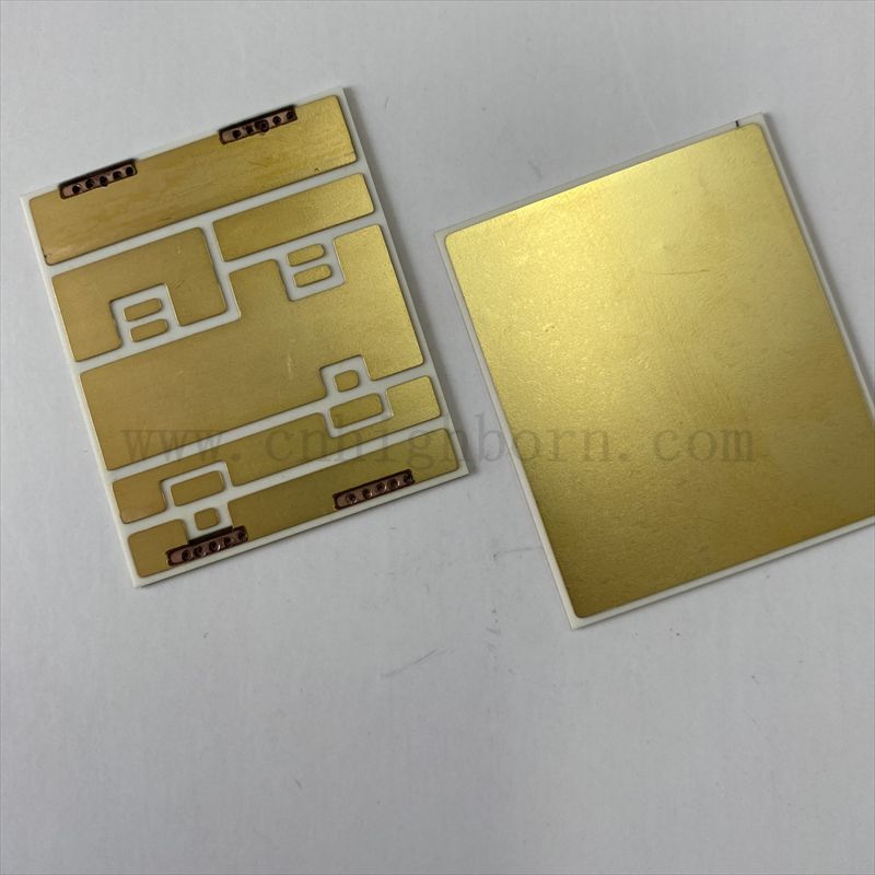 Индивидуальное изготовленное медное покрытие Au Metallized Ceramic DBC DPC 96% алюминия Aln Ceramic Substrate
