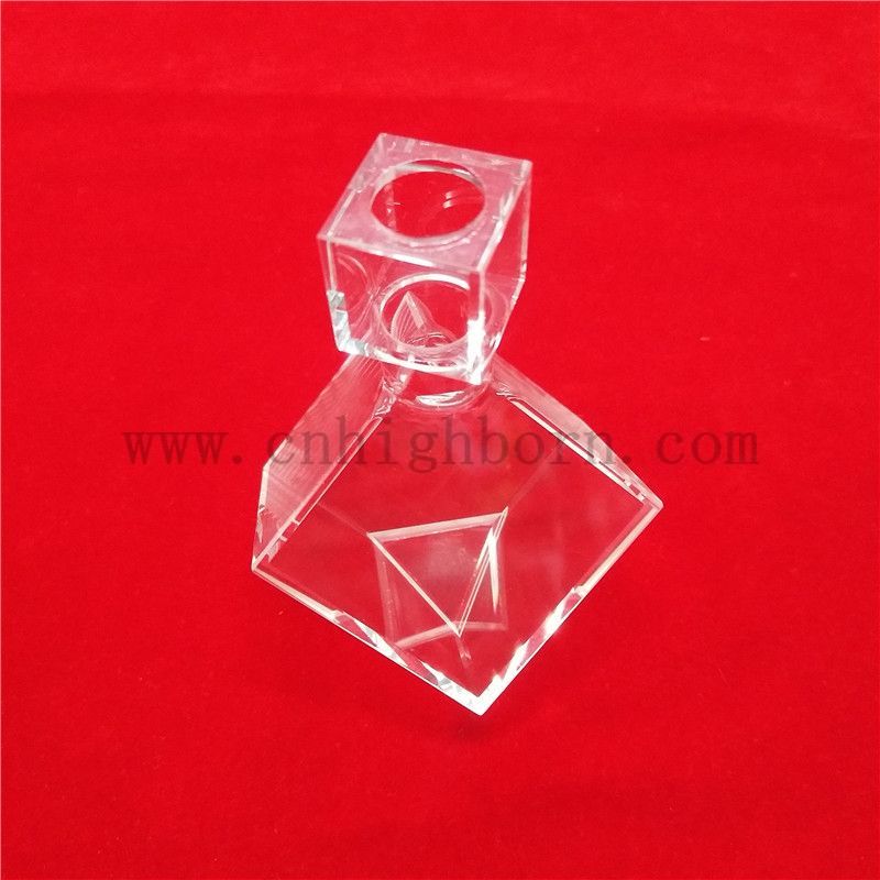 Высокая коррозионная устойчивость к оптической трансмиссии Кварцевая стеклянная спектрофотометр для лаборатории