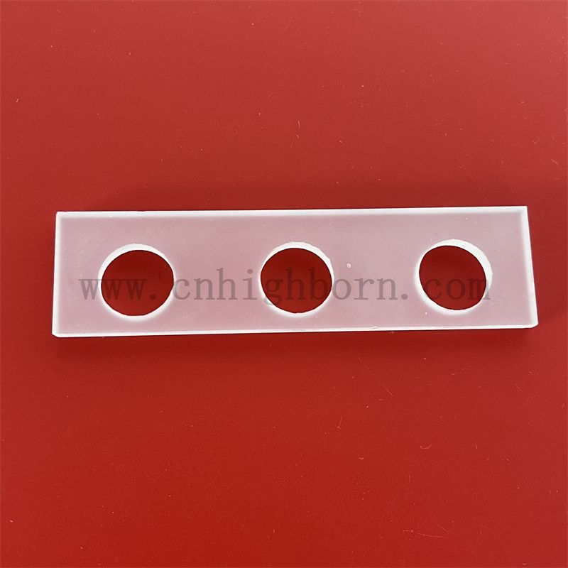 Теплостойкий прямоугольный стеклянный стеклянный лист из отверстия