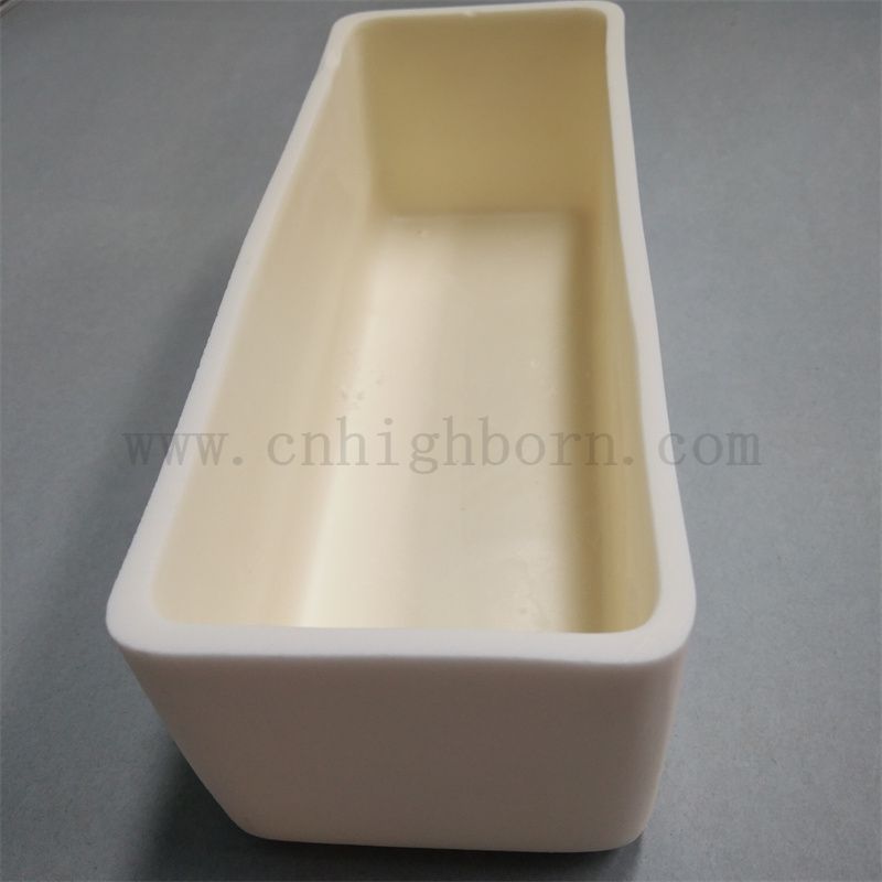 Высокая температура, устойчивая к Al2O3 керамическое сгорание, лодка глинория фарфоровое плавление