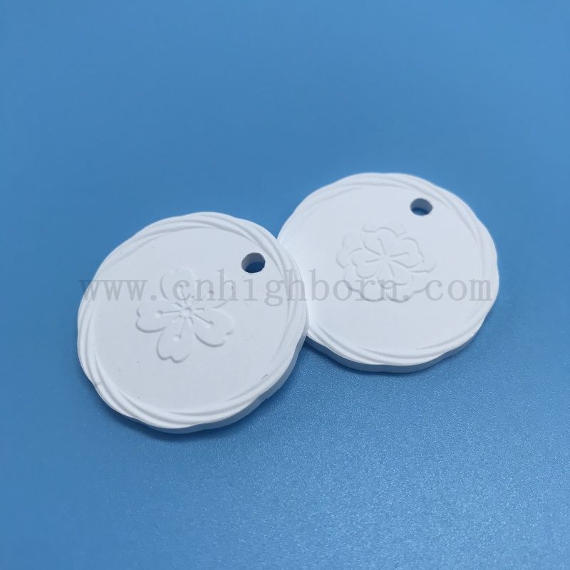 Двухсторонний логотип, пористая керамика, ароматический диффузор из камня, подвесная пластина