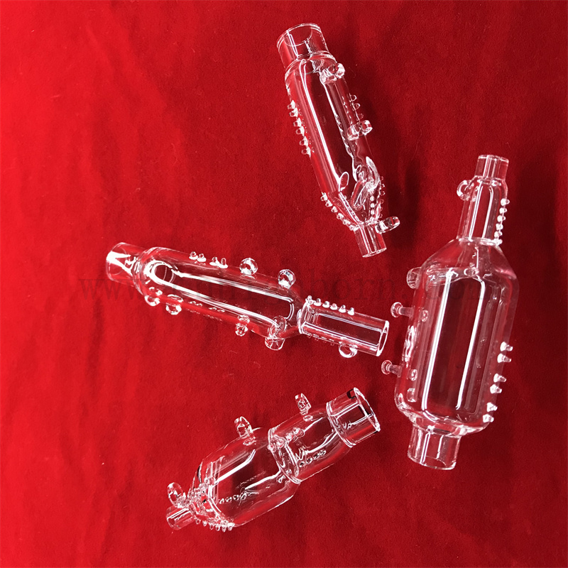 Индивидуальная прозрачная кварцевая стеклянная трубка для анализа воды Кварцевой расщепление