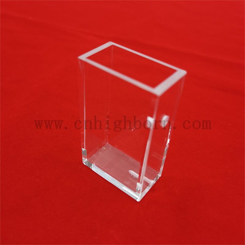 Лабораторный спектрометр прозрачный большой ячейка ультрафиолетового ультрафиолета 10 мм длина Quartz Стеклянная кювета оптическая стеклянная кювета