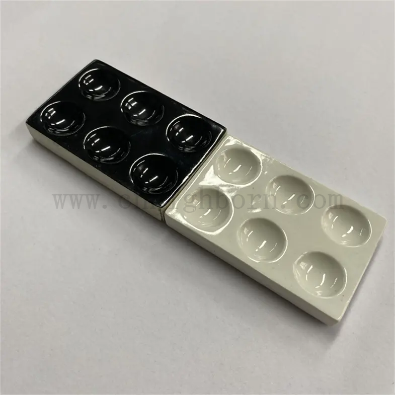 Индивидуальная глазурованная квадратная лабораторная фарфоровая керамическая летучая блюда