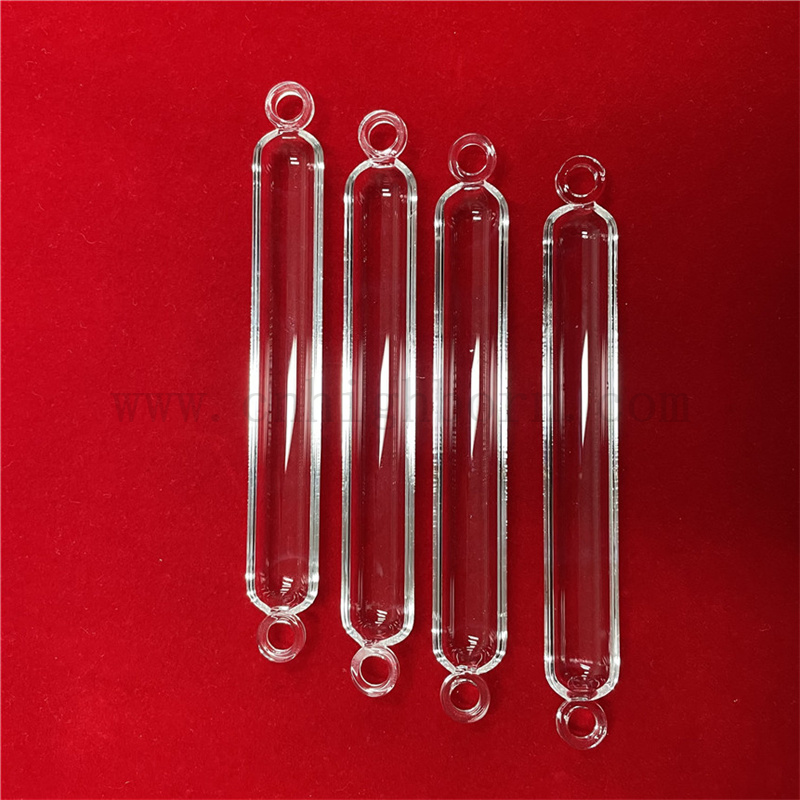  Исследование лаборатории термостойкости прозрачное кварцевое стеклянное стеклянное лодка Quartz 