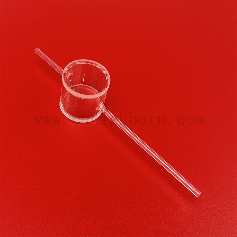 Лабораторная кварцевая стеклянная газовая камера Кюветы Цилиндрический поток через клетку для атомного магнитометра