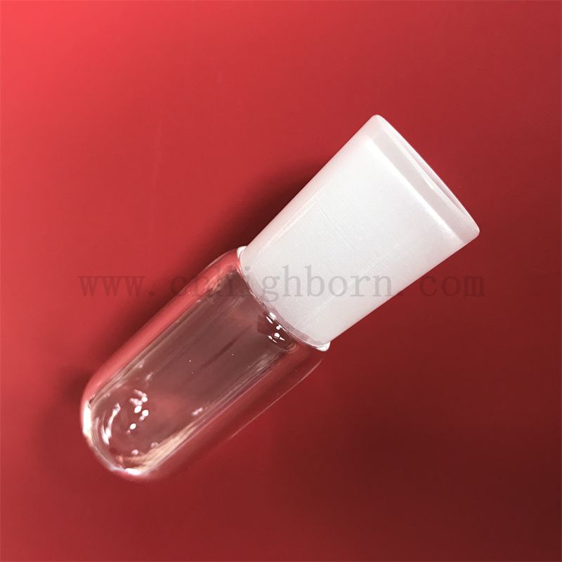 Теплостойкость прозрачная индивидуальная пробирка из кварцевого кремничного стекла с круглым дном и замороженным ртом