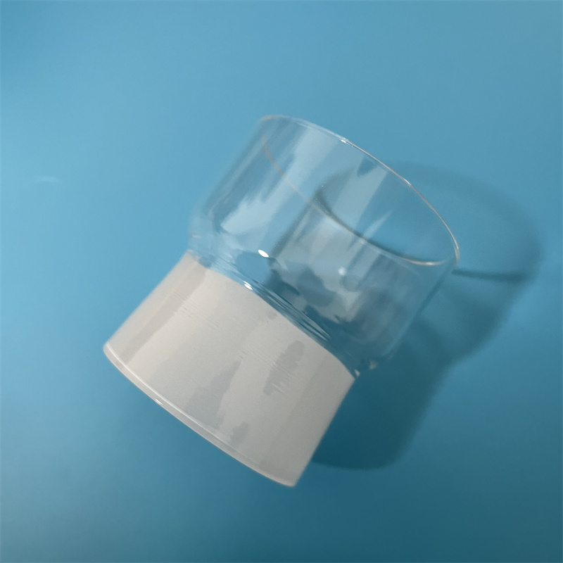 Индивидуальная прозрачная форма кварцевая стеклянная трубка с матовым ртом