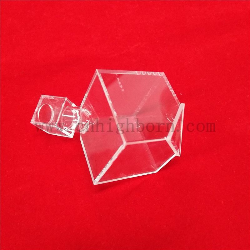 Высокая коррозионная устойчивость к оптической трансмиссии Кварцевая стеклянная спектрофотометр для лаборатории