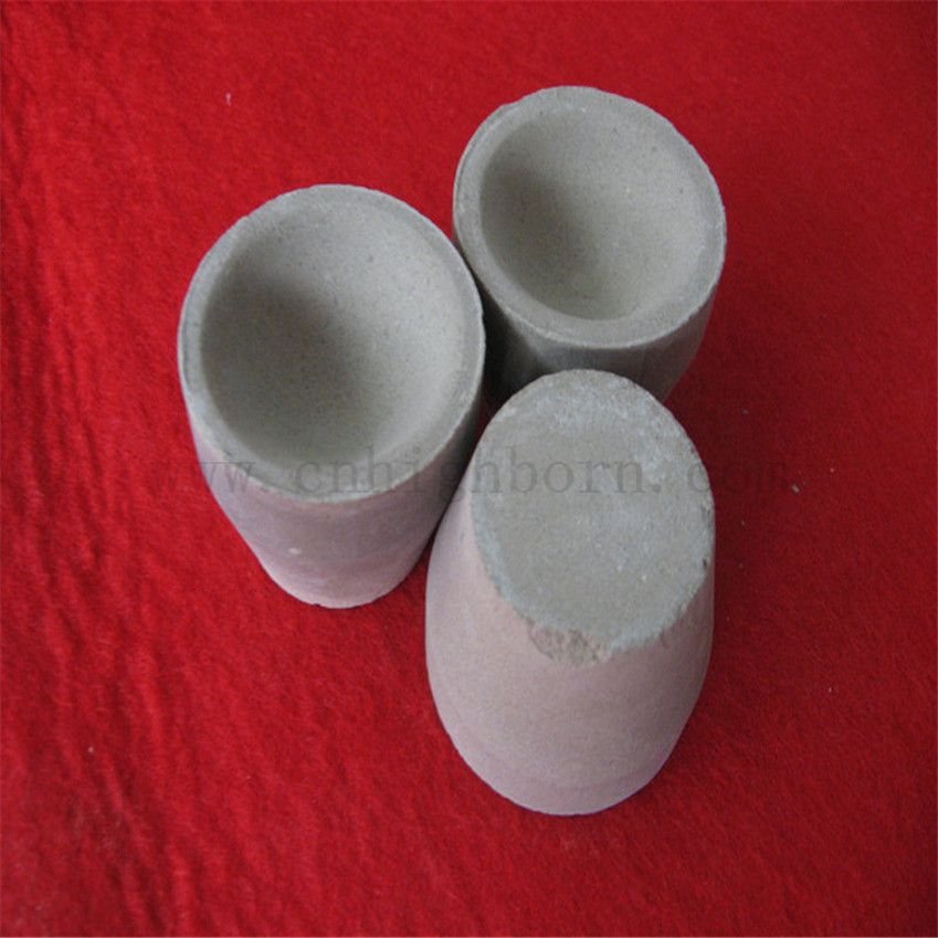 Индивидуальный рефрактерный MGO Fire Assay Ceramic Crucible для таяния Glod