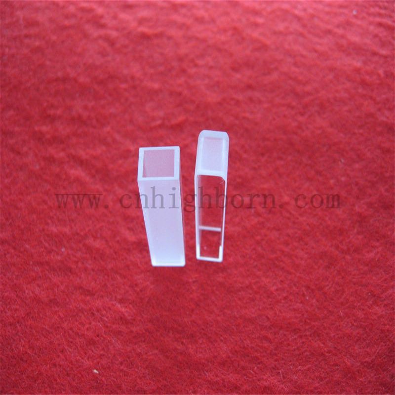 Лабораторная кварцевая стеклянная кювета Длина 10 мм кварцевые флуоресцентные клетки