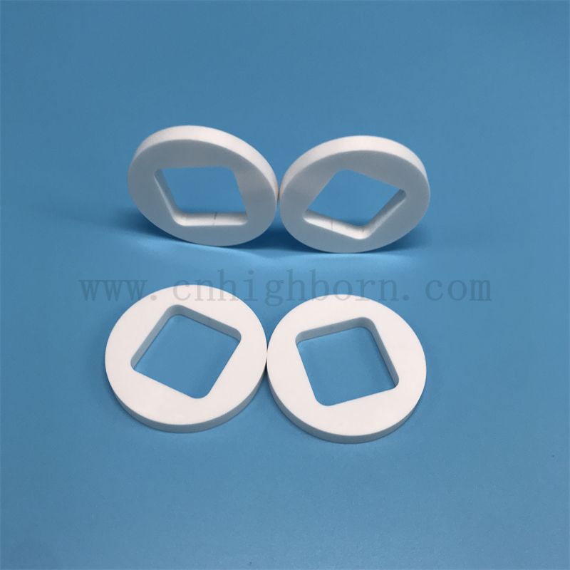 Высокая прочность на керамическое канавное блок Zro2 с отверстиями Zro2