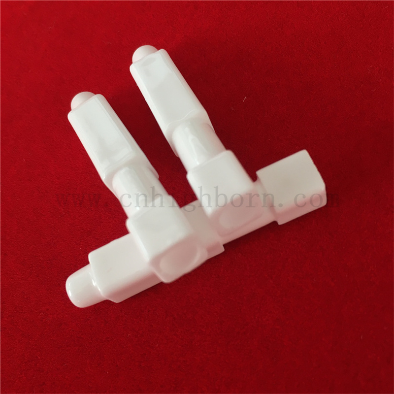 Глазированная глиноземная газовая плита индивидуальная керамическая электродная трубка Al2O3