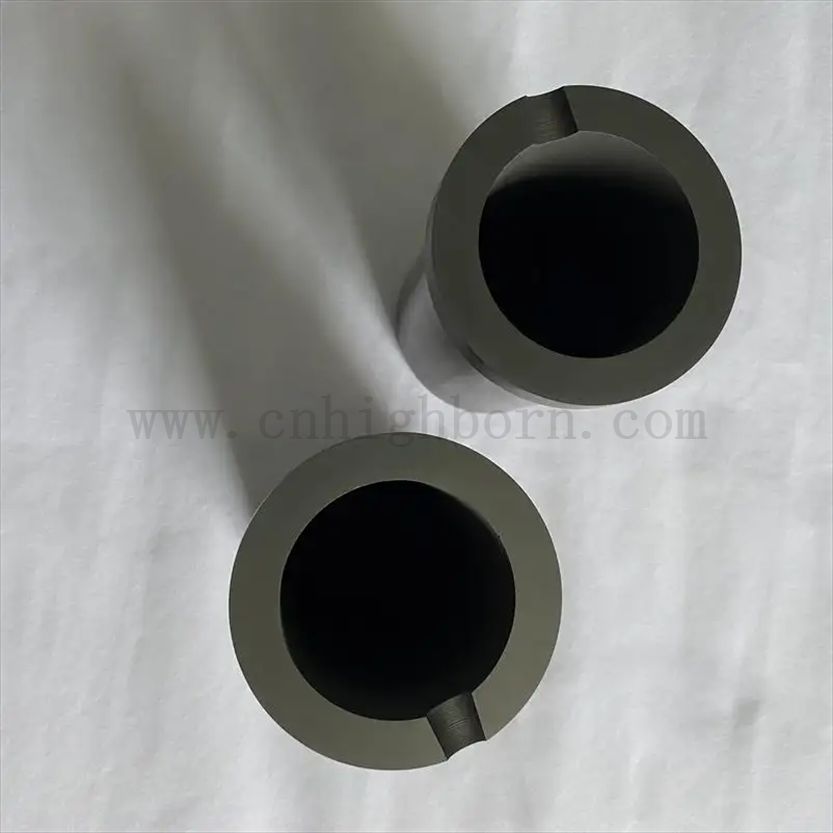 Керамический графитный графитный графитный графит с высокой температурой с кварцевым рукавом для индукционной печи