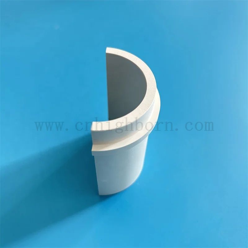 Изолятор бор нитрид нерегулярная часть Высокая теплопроводность BN Ceramic Half Tube/Tipe