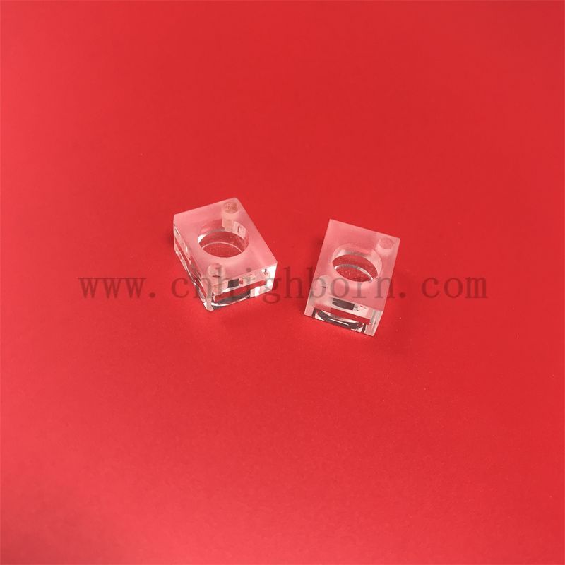 Лабораторные исследования Quartz Instruments Полумикрометровый флуорометр УФ-кварцевый стеклянный кювета