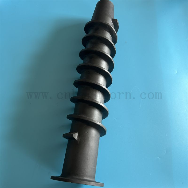 Коррозионная стойкость RBSIC Керамическая резьбовая трубка Сисие Сисие Сиси Сиси Кремниевая карбида трубы