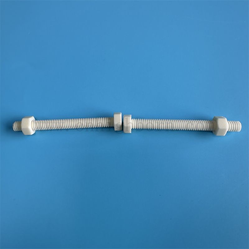 Индивидуальная 95% алюминия Al2O3 Керамическая шестиугольная деталь винтовой болт и набор гайки