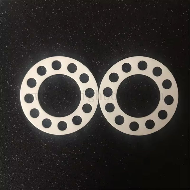  Высокая температура износостойкая 99% Al2O3 Пластин ароматический керамический диск с отверстиями с отверстиями