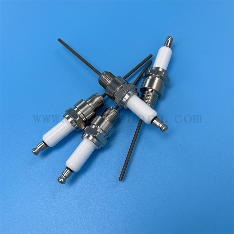 Глазированное 95 глиноземная зажигания индивидуальной зажигания Al2O3 Electrode Electry3